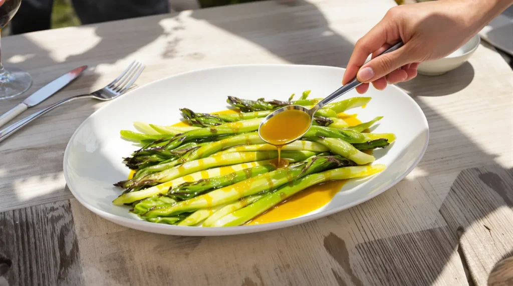 Deux fois moins calorique que la mayonnaise, cette sauce sublime les asperges
