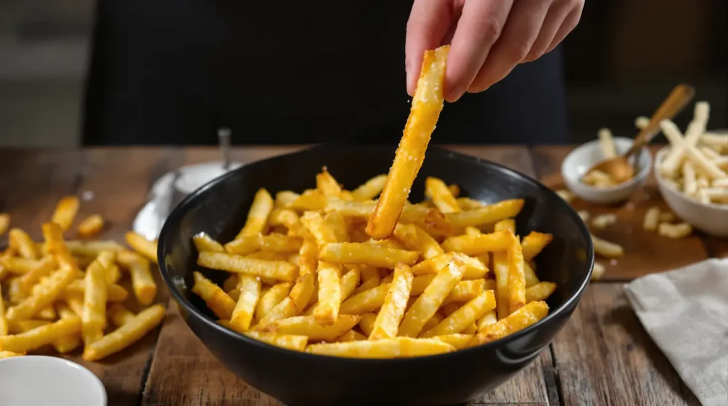 Frites Airfryer ultra croustillantes : l’astuce de l’eau chaude simple qui change tout à chaque cuisson (si seulement je l’avais su plus tôt)