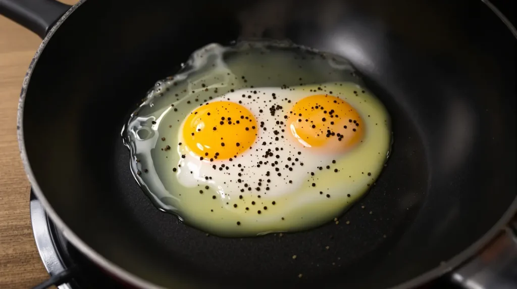 J’ai troqué l’huile et le beurre dans mes œufs frits : un plat plus léger mais tout aussi gourmand