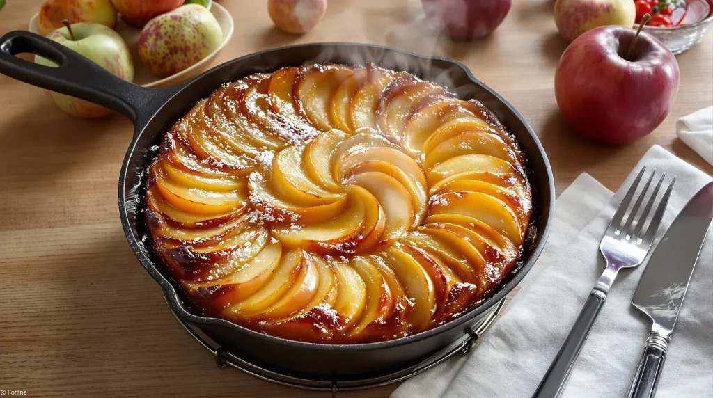« Juste une poêle, et c’est tout » : mon gâteau aux pommes préféré sans allumer le four