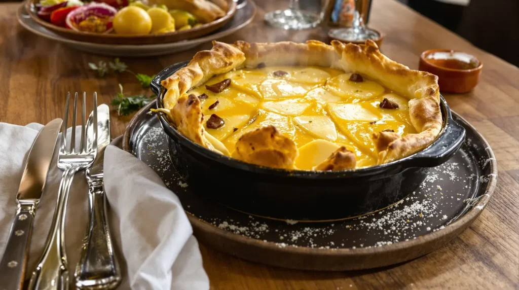 Même saveur, zéro nettoyage pénible : je ne sors plus mon appareil à raclette depuis que je prépare cette tarte !