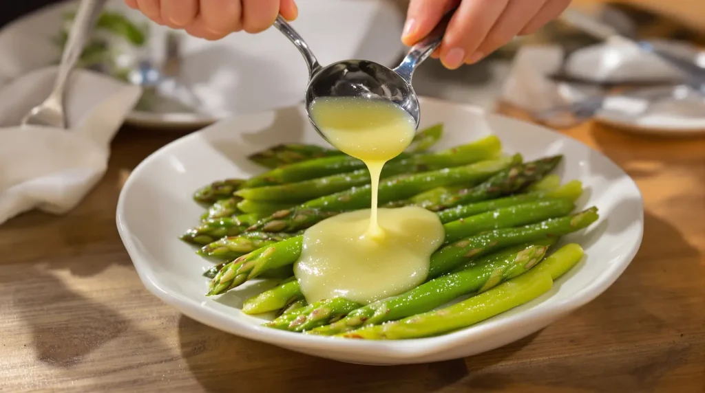 Oubliez la sauce hollandaise pour les asperges : un chef recommande cette sauce prête en 2 minutes, beaucoup plus légère (sans œuf ni beurre)