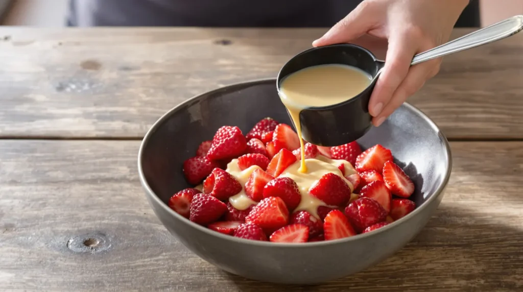 3 ingrédients, 5 minutes et des fraises de saison : j'ai servi ce dessert à mes invités et ils ont juré que j'y avais passé l'après-midi