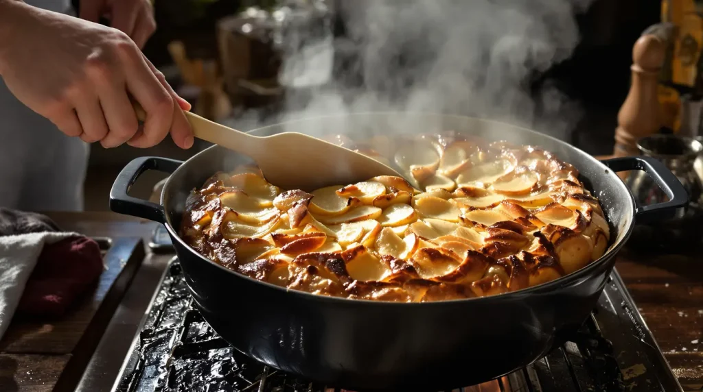 Ce gâteau aux pommes à la poêle deviendra vite votre dessert fétiche (facile et rapide)