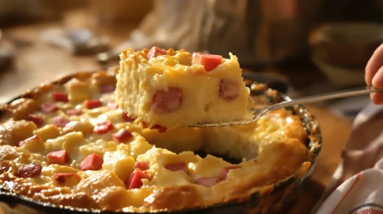 Clafoutis fondant à la rhubarbe