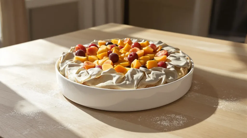 Entre la douceur du flan et la gourmandise du clafoutis : mes amis me supplient pour avoir ma recette de clafouflan aux fruits !