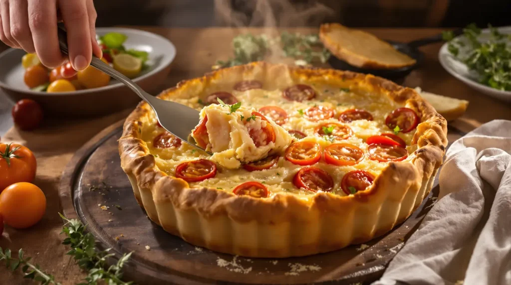 Frigo vide un soir ? Cette tarte thon-tomate-moutarde m'a littéralement sauvée et mes enfants en ont redemandé le lendemain midi !
