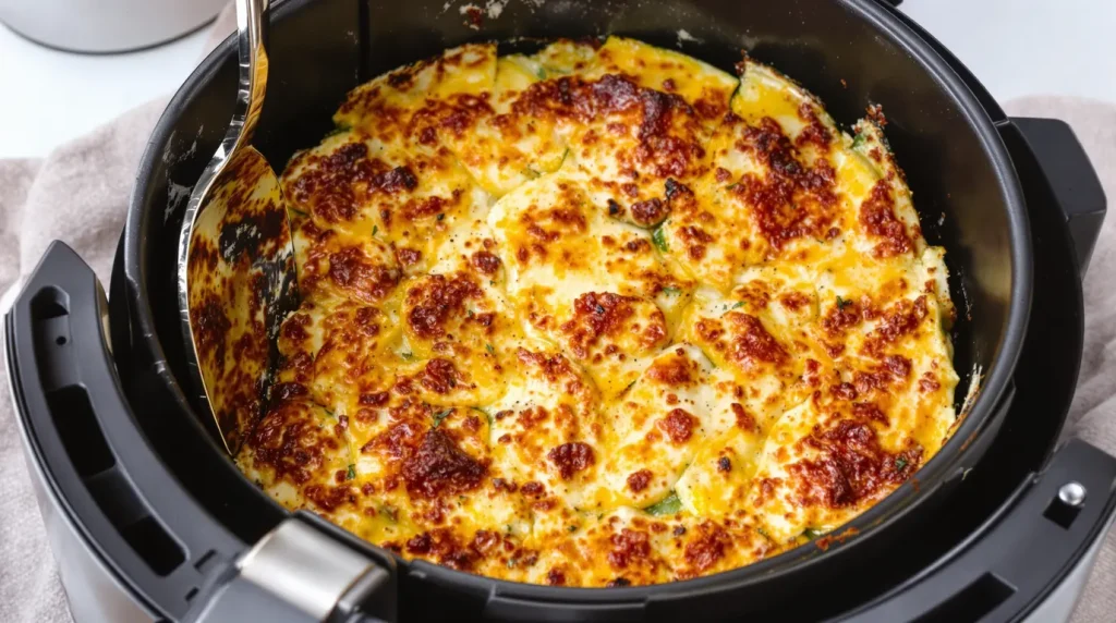 Gratin de courgettes ultra rapide à l'Airfryer : recette express
