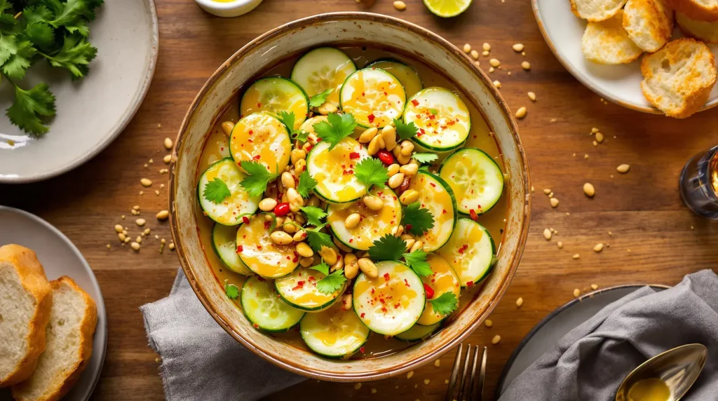 J'ai servi un bol de concombre avec cette sauce en entrée : en dix minutes, il ne restait plus rien et tout le monde a voulu la recette !