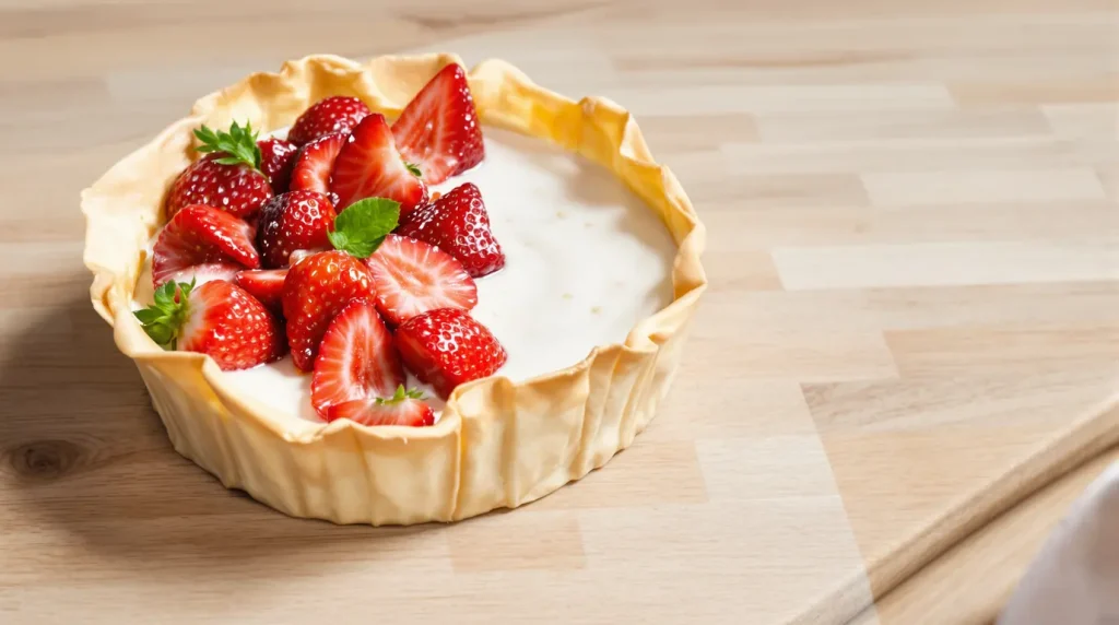 Mes invités ont tous voulu la recette de ma tarte aux fraises croustillante : ce que j'ai mis à la place de la pâte les a bluffés !
