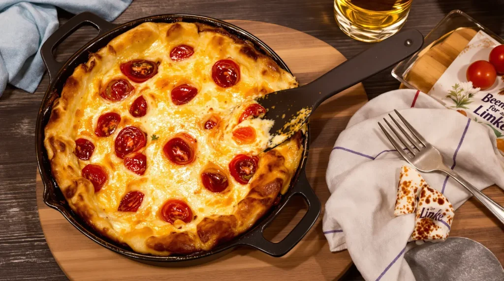 Mes invités réclament la recette de ce clafoutis aux tomates cerises qui fond en bouche (c'est son fromage qui fait tout !)