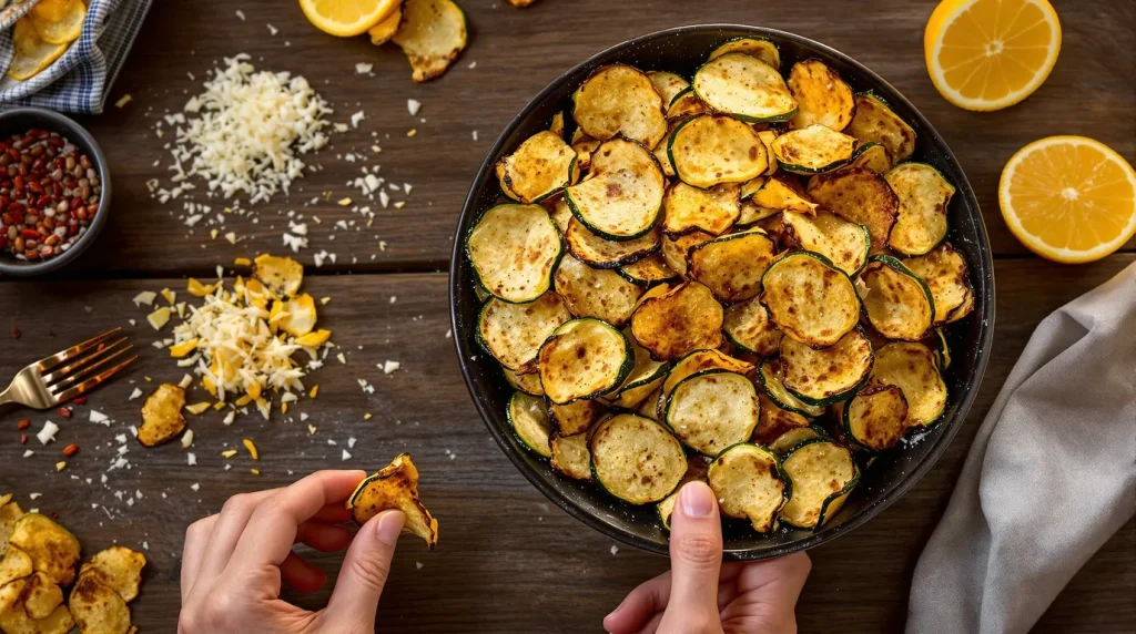 « Non, toutes les chips aux légumes ne sont pas nulles » : ma recette courgette-parmesan qui séduit tout le monde !