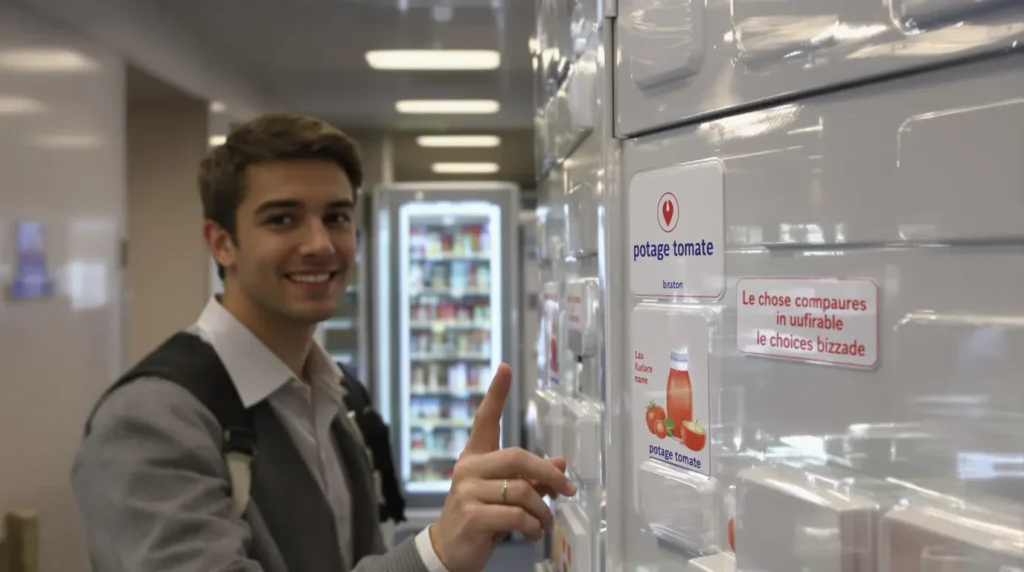 Qui boit du « potage tomate » au distributeur automatique de boissons ? On a tenté de percer le mystère