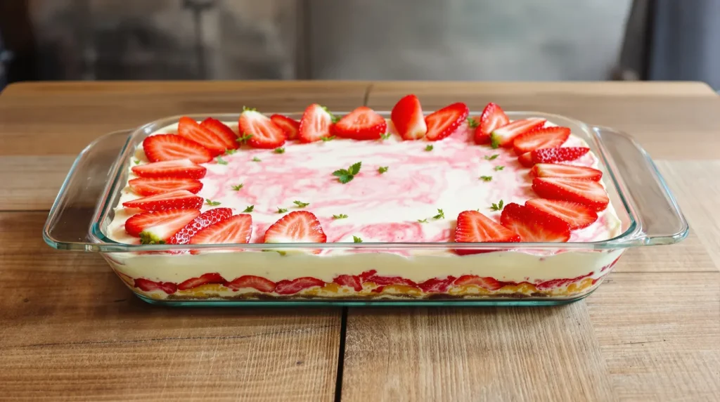 Tiramisu aux fraises : "depuis que j'ai goûté cette recette légère sans mascarpone, je ne fais plus que celle-ci"
